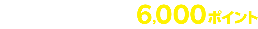 さらに対象製品同時購入で 6,000ポイント