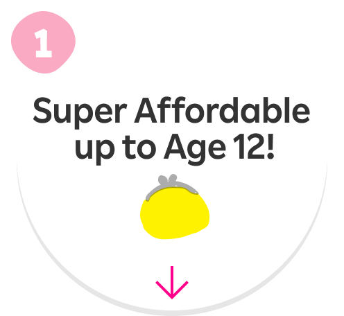 Super Affordable up to Age 12!