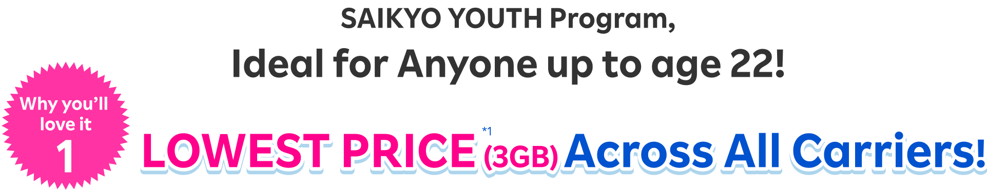 SAIKYO YOUTH Program, Ideal for Anyone up to age 22!