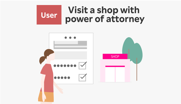 User: Visit a shop with power of attorney