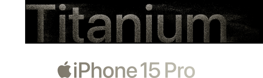 Titanium iPhone 15 Pro